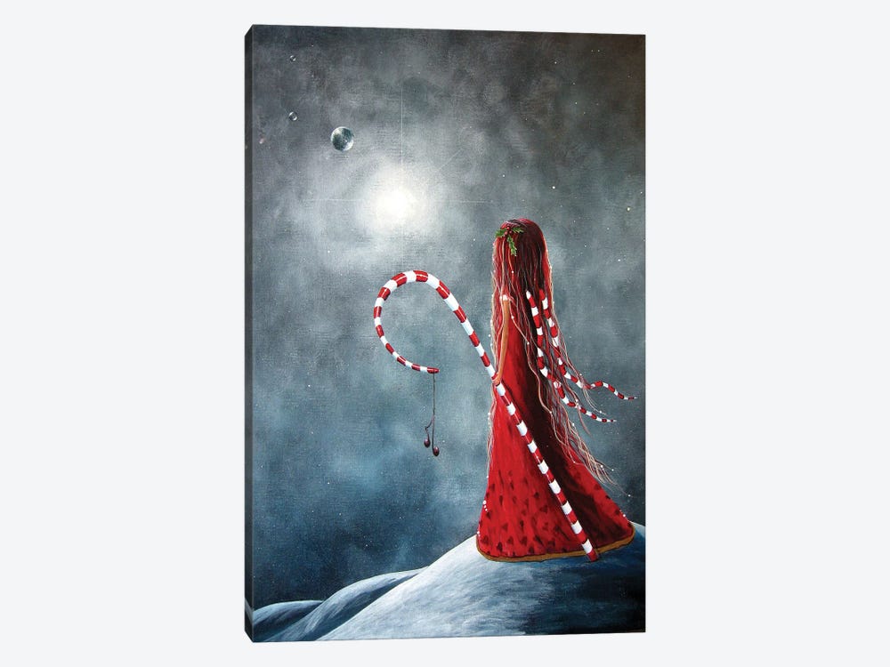 Candy Cane Fairy by Moonlight Art Parlour 1-piece Art Print