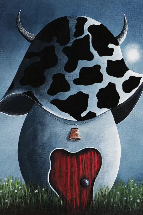 Cowboy House by Moonlight Art Parlour wall art