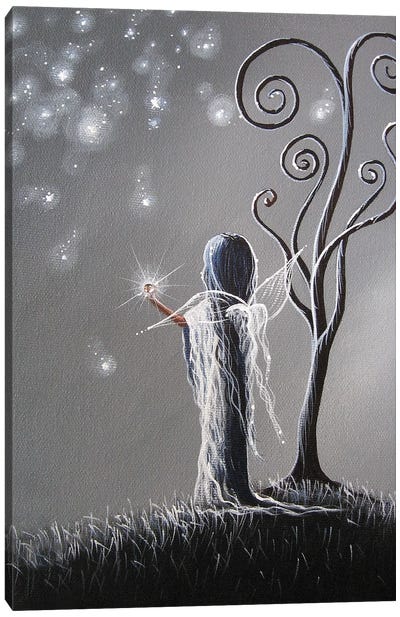 Diamond Fairy Canvas Art Print - Moonlight Art Parlour