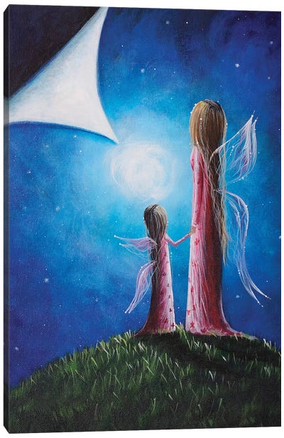 A Fairy's Child Canvas Art Print - Fairy Art