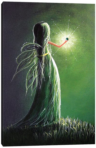 Emerald Fairy Canvas Art Print - The Secret Lives of Fairies