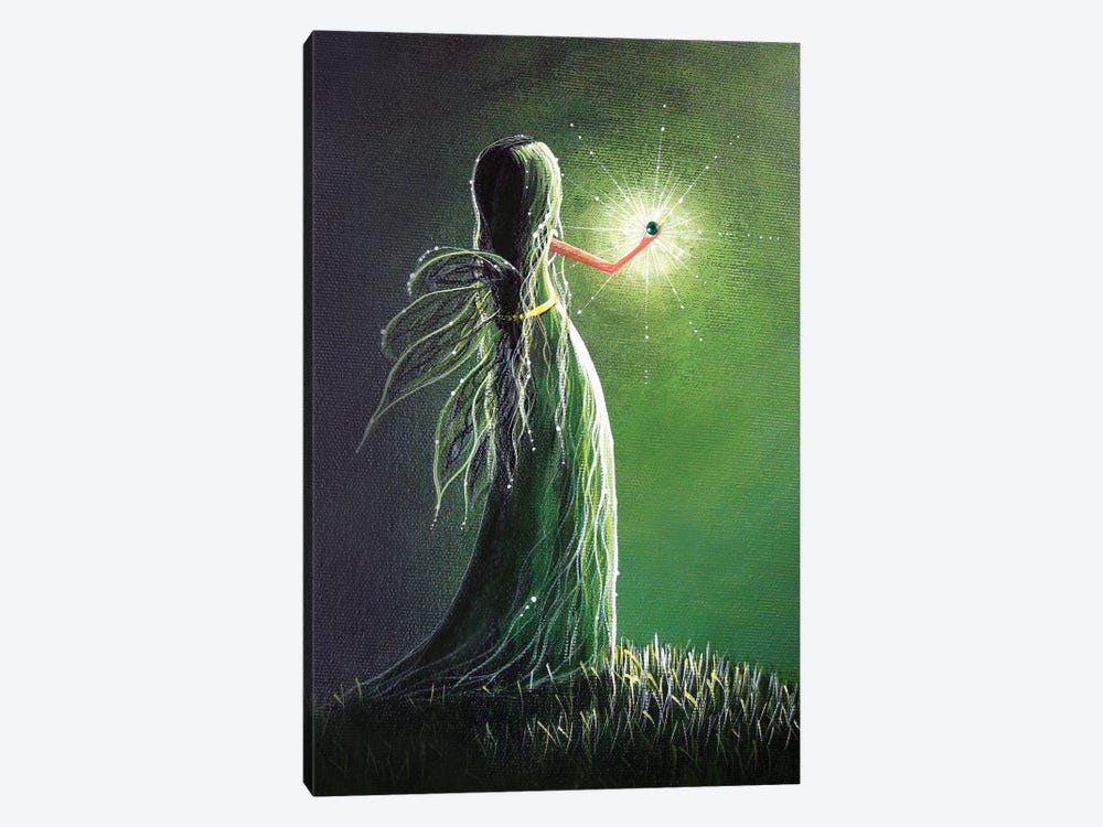 Emerald Fairy by Moonlight Art Parlour 1-piece Canvas Wall Art