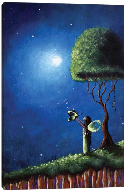 Fairy Wishes Canvas Art Print - Moonlight Art Parlour