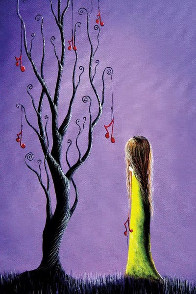 Five Wishes Left by Moonlight Art Parlour metal wall art