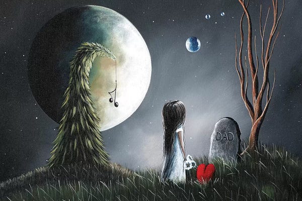 Kids Astronomy & Space Art: God Must Need You More Than We Do by Moonlight Art Parlour