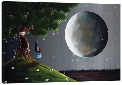 Happiness Is Just A Teardrop Away Canvas Art Print - Moonlight Art Parlour