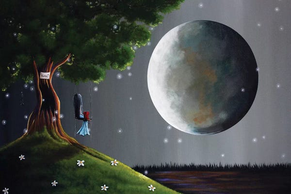 Kids Astronomy & Space Art: Happiness Is Just A Teardrop Away by Moonlight Art Parlour