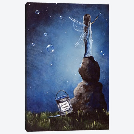 A Fairy's Nighttime Gift Canvas Print #MLP6} by Moonlight Art Parlour Canvas Artwork