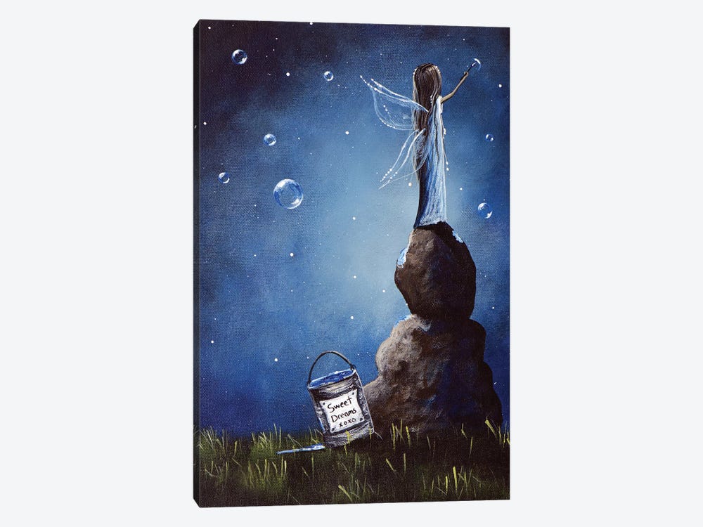 A Fairy's Nighttime Gift by Moonlight Art Parlour 1-piece Canvas Artwork