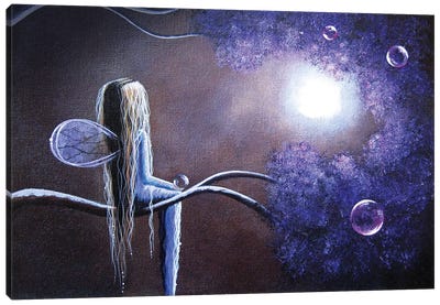 Hope Is On The Other Side Of Tears Canvas Art Print - Moon Art