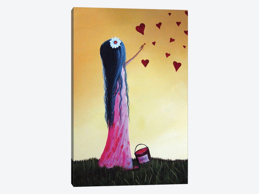 How She Says I Love You by Moonlight Art Parlour 1-piece Canvas Art Print