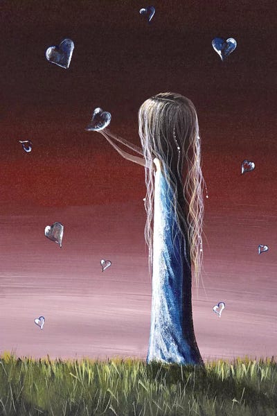 Hearts: How She Says I Miss You by Moonlight Art Parlour