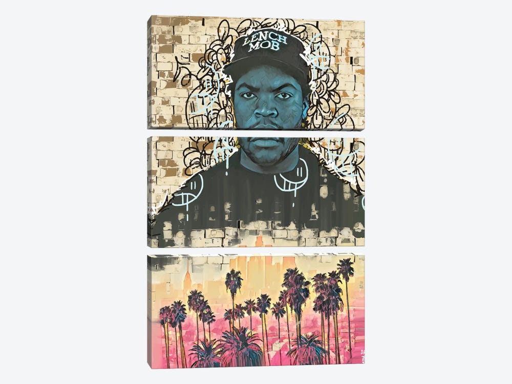 Ice Cube by Arm Of Casso 3-piece Canvas Print