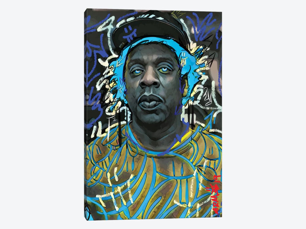 Jayz Blue by Arm Of Casso 1-piece Canvas Art