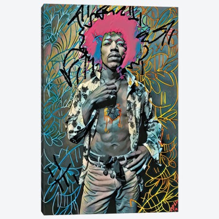 Jimi Canvas Print #MLW16} by Arm Of Casso Canvas Art Print