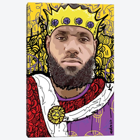 King James Canvas Print #MLW19} by Arm Of Casso Canvas Artwork