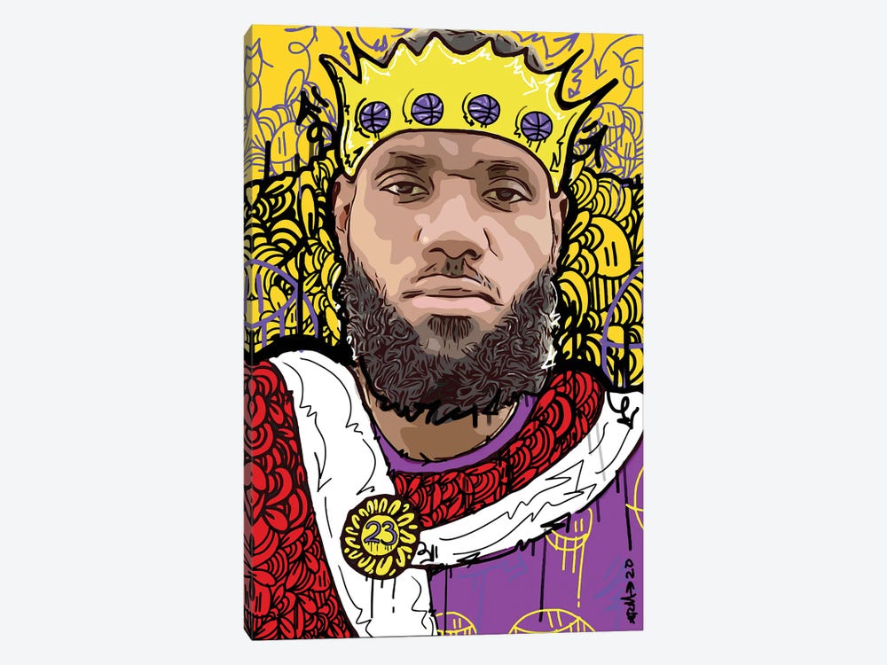 King James by Arm Of Casso 1-piece Canvas Artwork