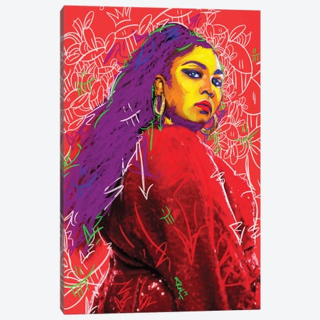 Lizzo Canvas Print #MLW22} by Arm Of Casso Canvas Print