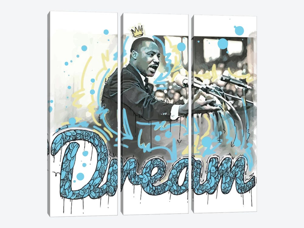 MLK Day by Arm Of Casso 3-piece Canvas Art Print