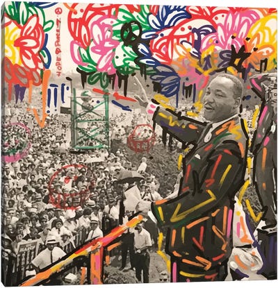 Mountain Top Canvas Art Print - Martin Luther King Jr.