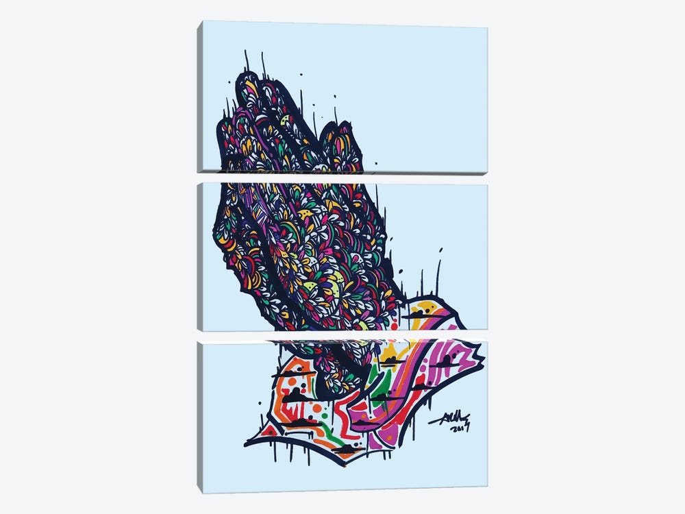 Pray For Me by Arm Of Casso 3-piece Canvas Artwork