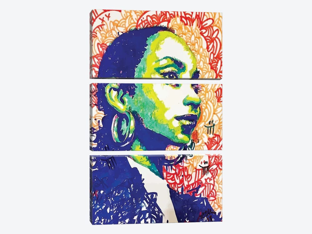 SADE “Soldier  Of Love” by Arm Of Casso 3-piece Canvas Art