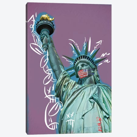 Stay Safe! Canvas Print #MLW39} by Arm Of Casso Canvas Wall Art