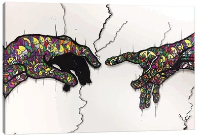 The Creation Canvas Art Print - Pop Collage