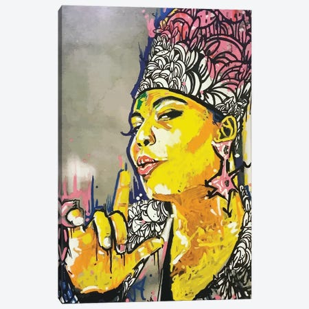 The Queen Canvas Print #MLW47} by Arm Of Casso Canvas Art