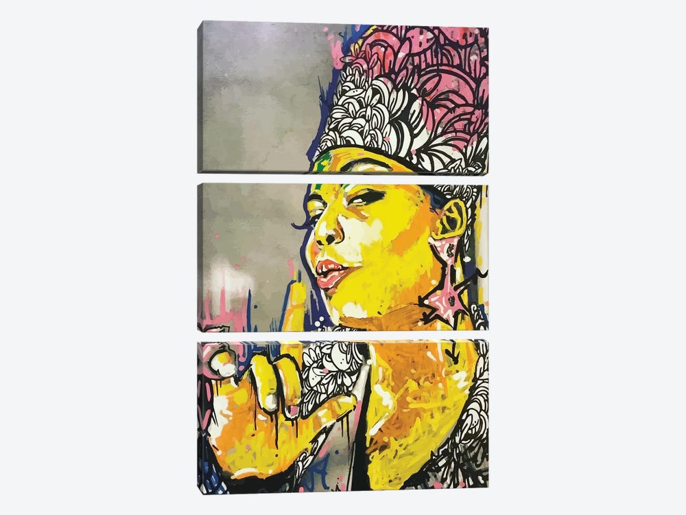The Queen by Arm Of Casso 3-piece Canvas Art Print