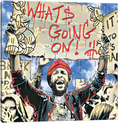 What's Going On! Canvas Art Print - Human & Civil Rights Art