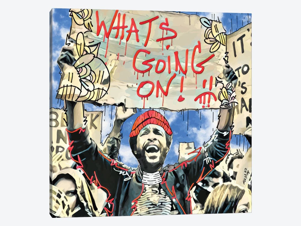 What's Going On! by Arm Of Casso 1-piece Canvas Art