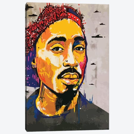 Tupac II Canvas Print #MLW58} by Arm Of Casso Canvas Art