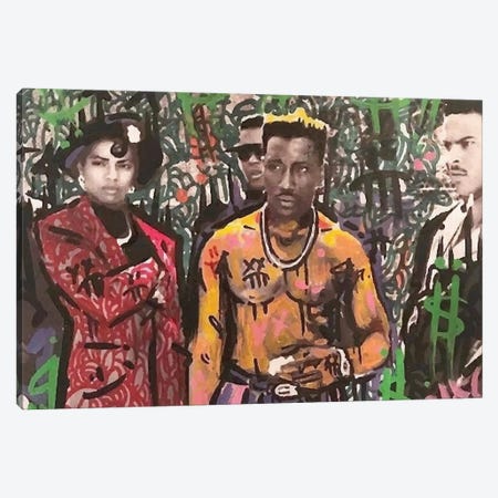 Wesley Snipes Canvas Print #MLW59} by Arm Of Casso Canvas Artwork