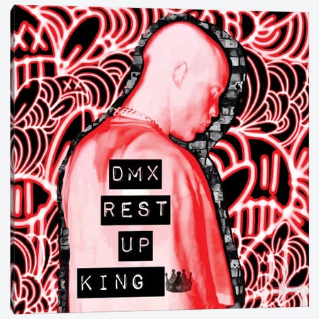 DMX Rest Up King Canvas Print #MLW5} by Arm Of Casso Canvas Print