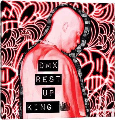 DMX Rest Up King Canvas Art Print - Kings & Queens