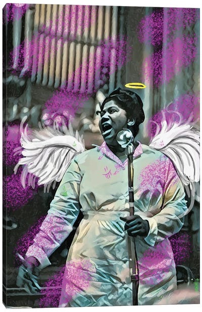 Wings Canvas Art Print - Aretha Franklin