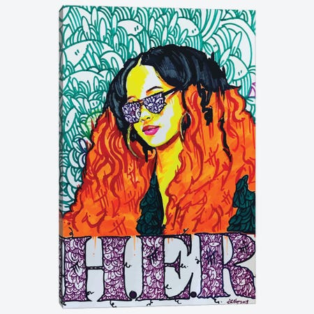 Her Canvas Print #MLW8} by Arm Of Casso Canvas Artwork