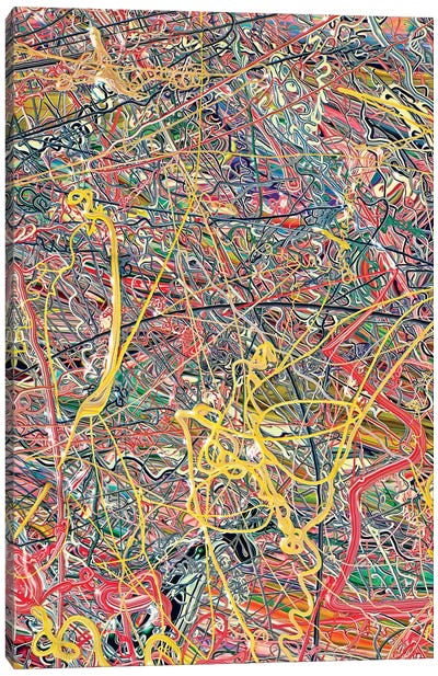 Untitled 20 Canvas Art Print - Similar to Jackson Pollock