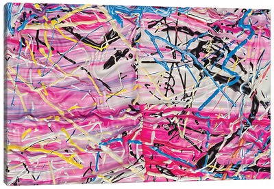 Untitled 34 Canvas Art Print - Similar to Jackson Pollock