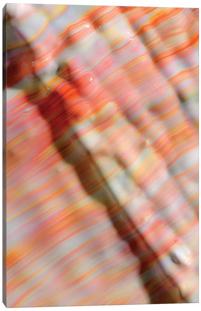 Untitled 40 Canvas Art Print - Psychedelic Coral