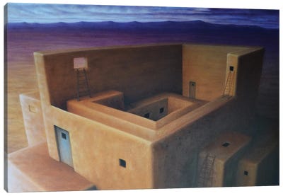 New Mexican Walls Canvas Art Print - Similar to Salvador Dali