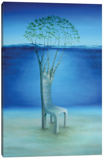Island Trees Canvas Art Print - Similar to Salvador Dali