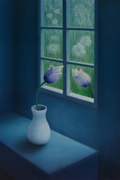 Marlene Llanes: Flowers By The Window by Marlene Llanes