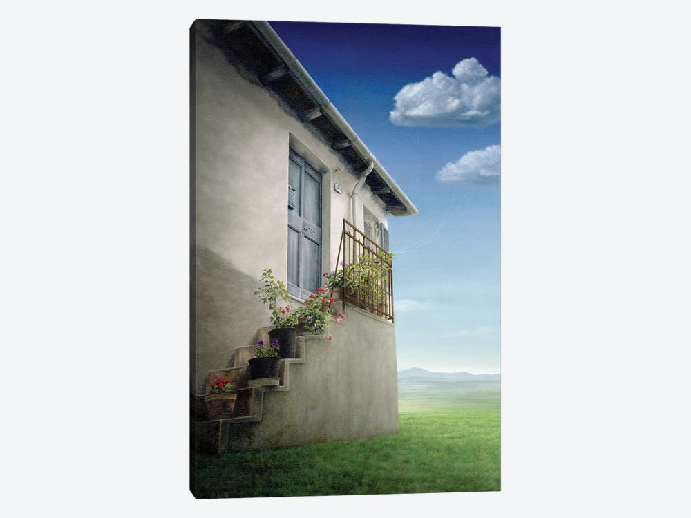 The House On The Hill by Marlene Llanes 1-piece Canvas Wall Art