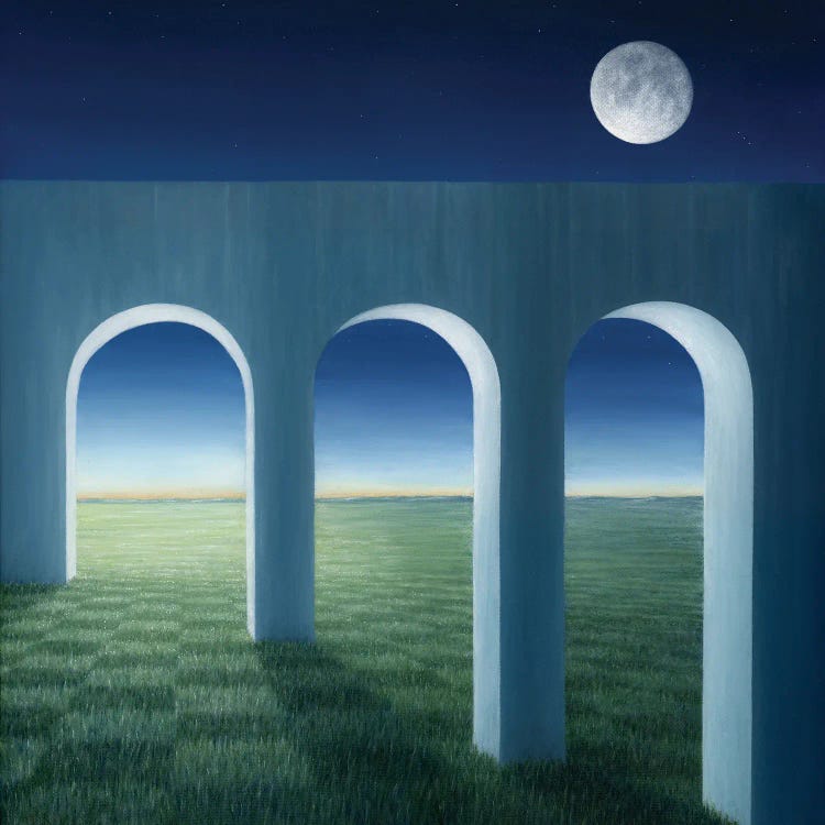 The Aqueduct By The Moon