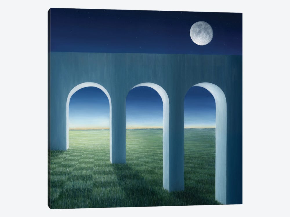 The Aqueduct By The Moon by Marlene Llanes 1-piece Canvas Art