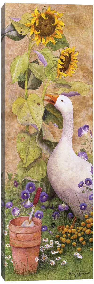 Garden March II Canvas Art Print - Duck Art