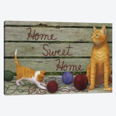 Home Sweet Home Canvas Print #MMA14} by Marcia Matcham Canvas Wall Art