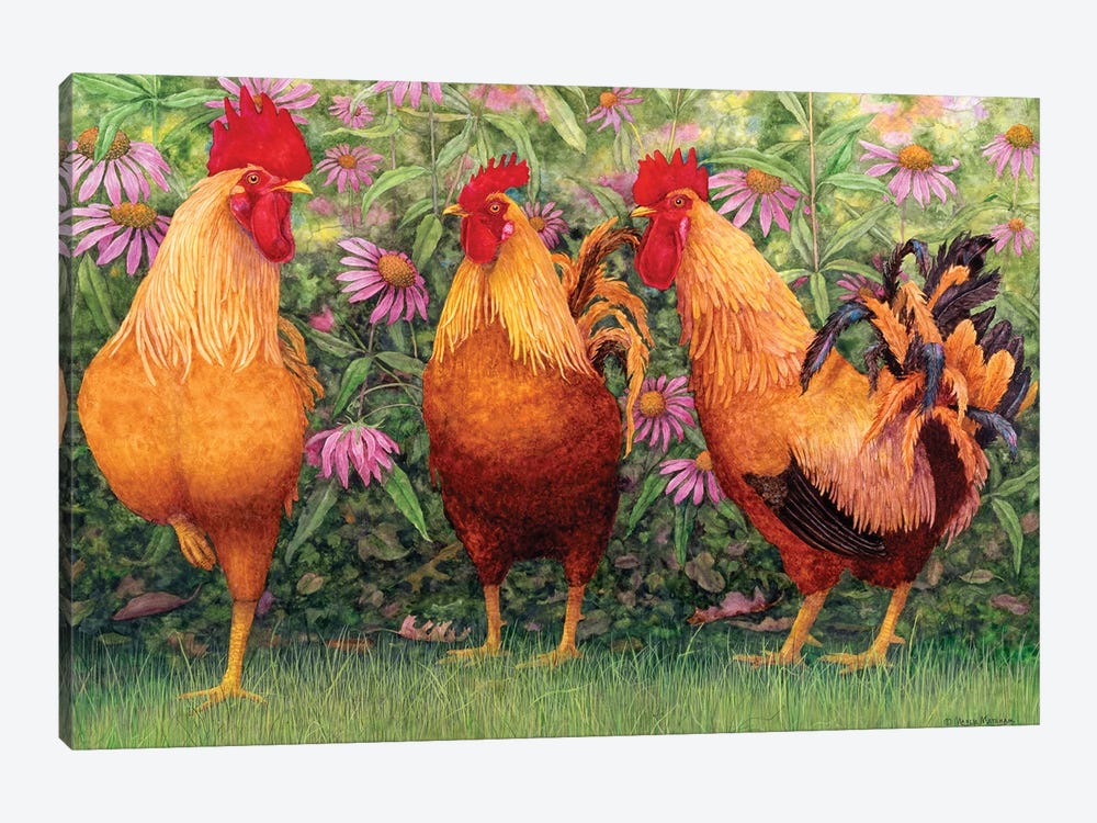 Roosters en Place I by Marcia Matcham 1-piece Canvas Art